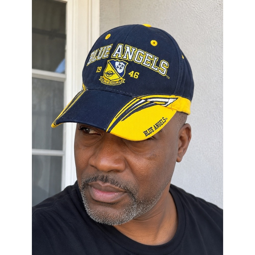Fire For Effect Blue Angels Navy Yellow US Navy Baseball Cap Hat Est 1946 OSFM